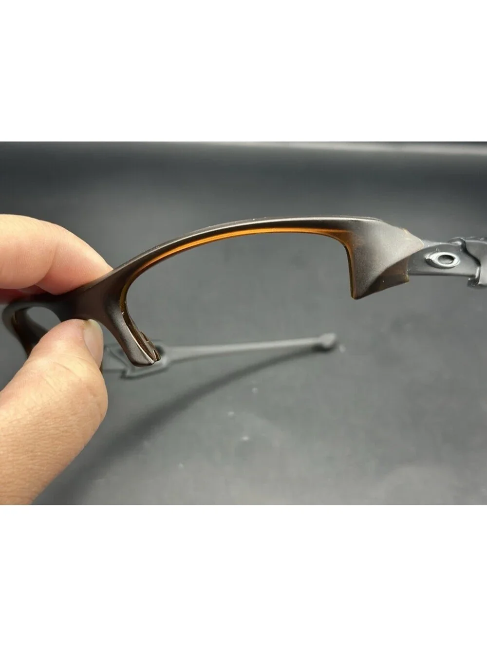 Oakley Flak Jacket Matte Rootbeer/Grey Smoke Frame